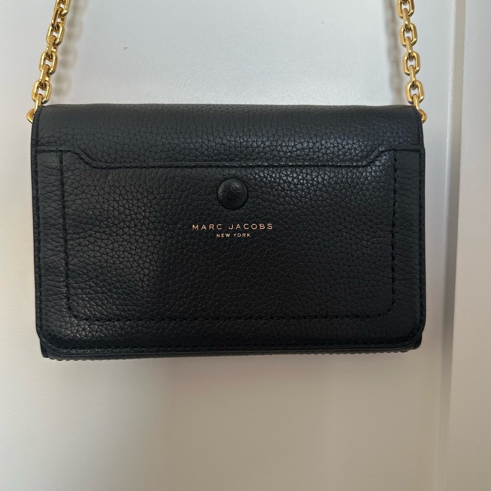 Marc Jacobs Black Wallet On Chain Bag